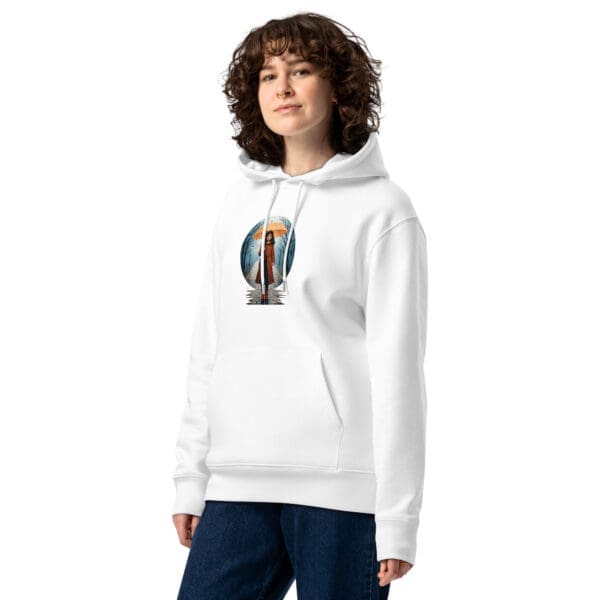 Girl in the Rain, Unisex essential eco hoodie - Image 5