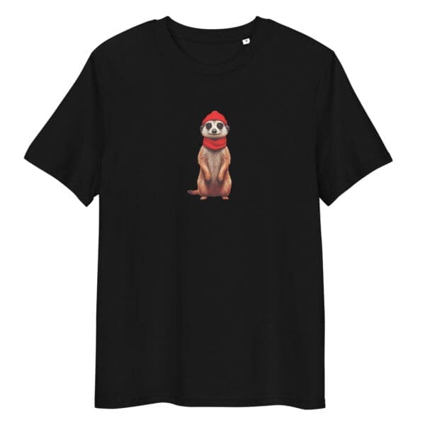 Cute Meerkat Unisex organic cotton t-shirt - Image 2