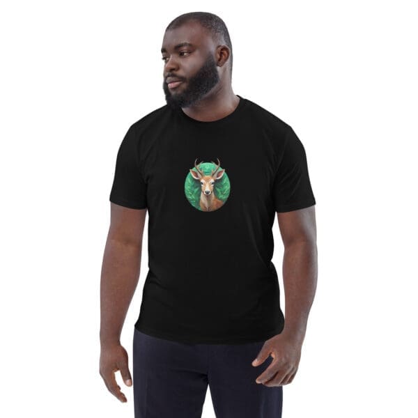 Deer Unisex organic cotton t-shirt - Image 6