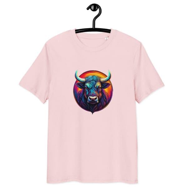 Colorful Bull Unisex organic cotton t-shirt - Image 5