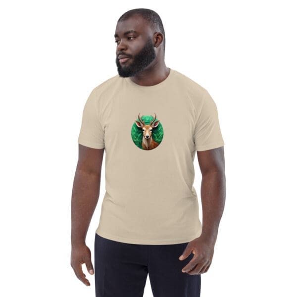 Deer Unisex organic cotton t-shirt - Image 4
