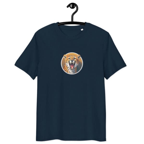 Yawning Cheetah Unisex organic cotton t-shirt - Image 6