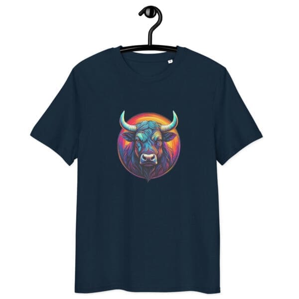 Colorful Bull Unisex organic cotton t-shirt - Image 3