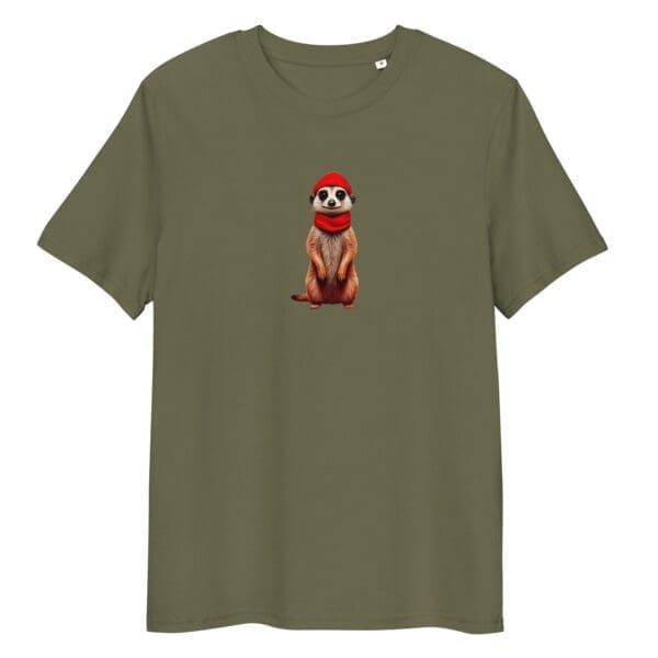 Cute Meerkat Unisex organic cotton t-shirt - Image 4