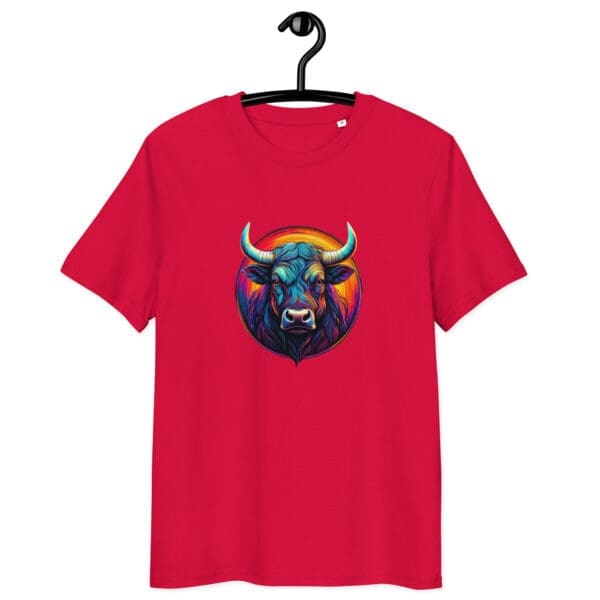 Colorful Bull Unisex organic cotton t-shirt - Image 6