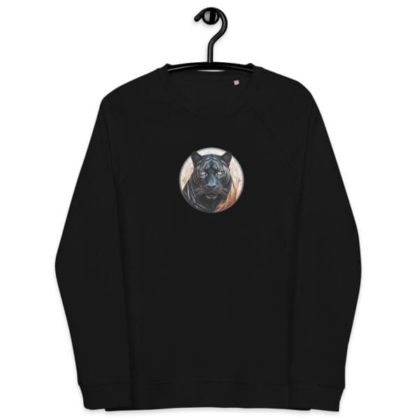 Black Panther Unisex organic raglan sweatshirt - Image 6