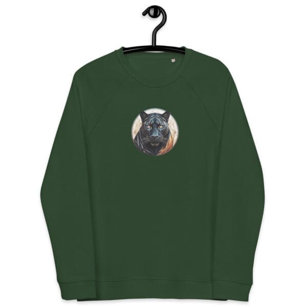 Black Panther Unisex organic raglan sweatshirt - Image 3