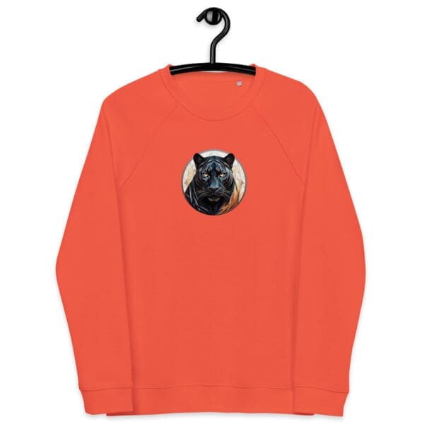 Black Panther Unisex organic raglan sweatshirt - Image 4