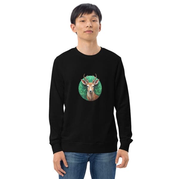 Deer Unisex organic sweatshirt - Image 2