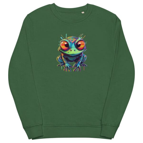 Frog Sweatshirt, Unisex organic sweatshirt - Image 5