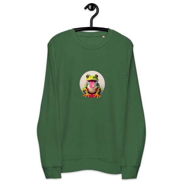 Colored Frog Unisex organic sweatshirt - Image 6