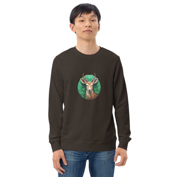 Deer Unisex organic sweatshirt - Image 6