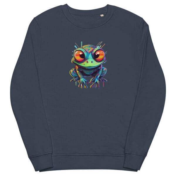 Frog Sweatshirt, Unisex organic sweatshirt - Image 4