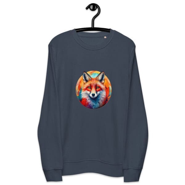 Curious Fox Unisex organic sweatshirt - Image 3