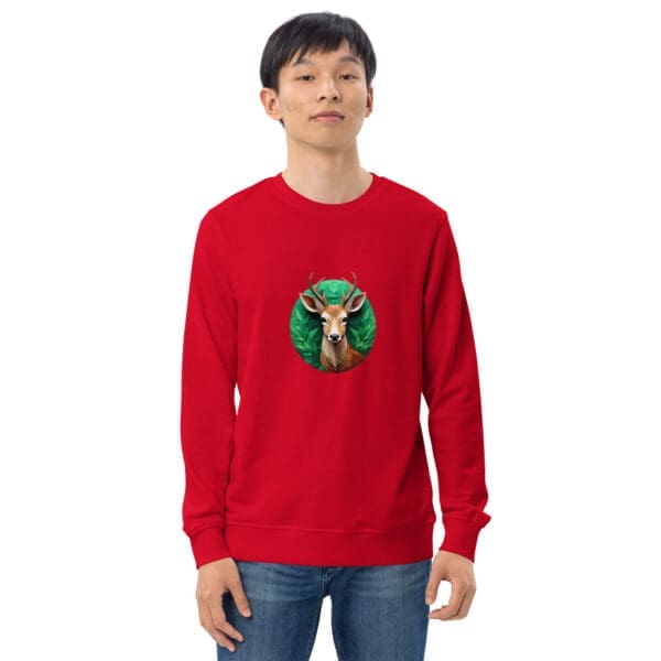 Deer Unisex organic sweatshirt - Image 3