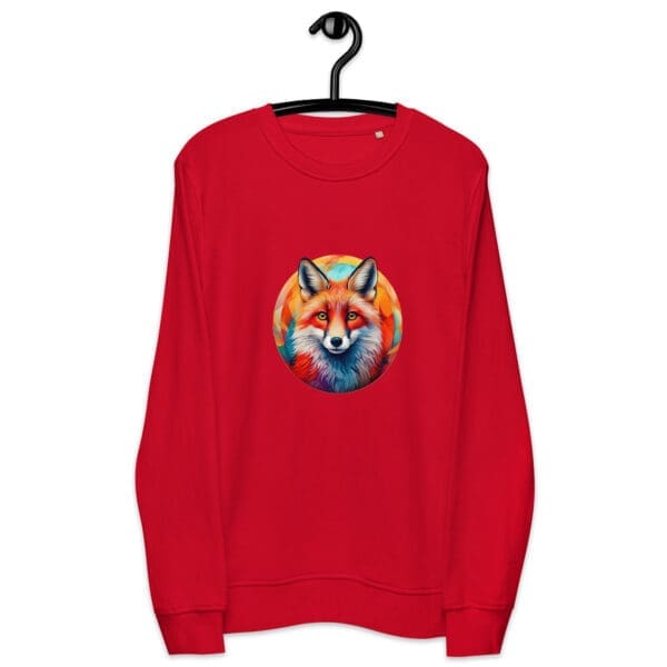 Curious Fox Unisex organic sweatshirt - Image 2