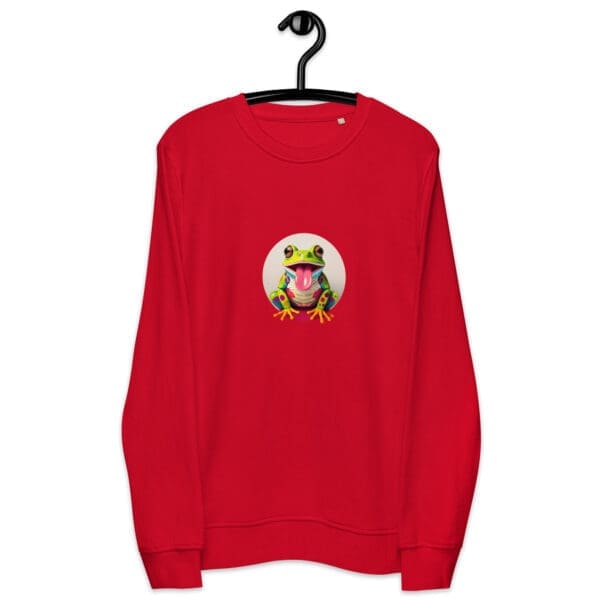Colored Frog Unisex organic sweatshirt - Image 3