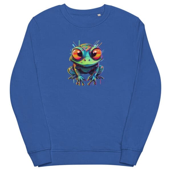 Frog Sweatshirt, Unisex organic sweatshirt - Image 6