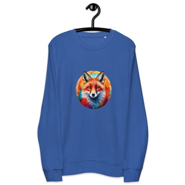 Curious Fox Unisex organic sweatshirt - Image 4