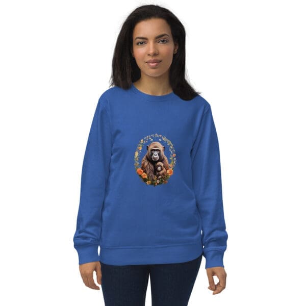 Ape Mother and Baby Unisex organic sweatshirt - Image 6