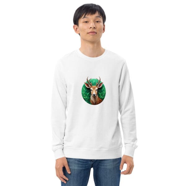 Deer Unisex organic sweatshirt - Image 5