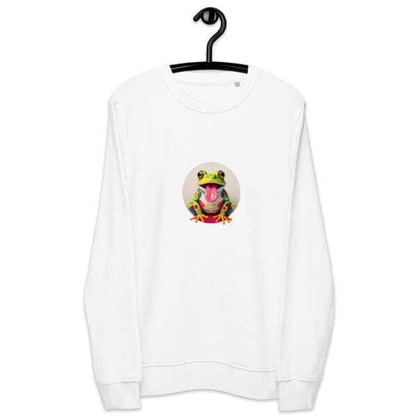 Colored Frog Unisex organic sweatshirt - Image 5